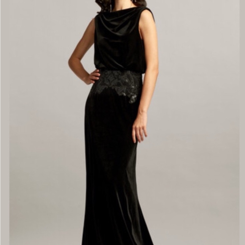 TADASHI SHOJI - DUNSTAN BACK DRAPE GOWN